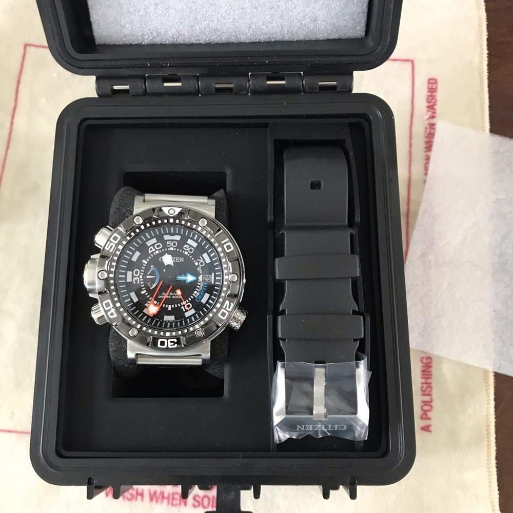 Citizen Aqualand dive watch with depth gauge